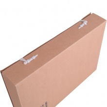 得力 5611 无酸牛皮纸档案盒 A4 (10个/包)