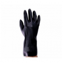 霍尼韦尔 2095020 经典款氯丁橡胶防化手套 黑色 07码 10双/包