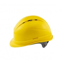 代尔塔/DELTAPLUS 安全帽 102012（顶部带透气孔）黄色
