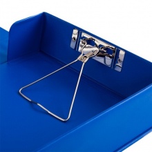 齐心(Comix) A1236 PVC磁扣式档案盒 A4 蓝色 55mm