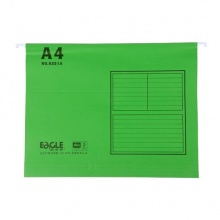 益而高 9351A 吊挂纸质文件夹 A4 绿色 按个销售