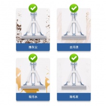 得力得心 LQ137 胶棉拖把(对折式) 33cm 蓝色