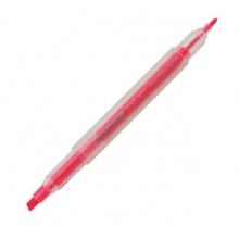 白金 CSD-120 双头荧光笔 粗4mm细1mm 粉红色 10支/盒