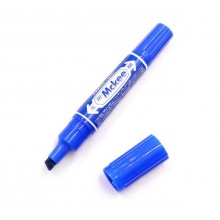 斑马(ZEBRA) MO-150-MC-BL 大双头油性记号笔 蓝色 10支/盒