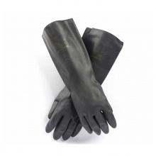 霍尼韦尔 2095025 氯丁橡胶防化手套 加长版 黑色 07码