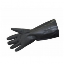 霍尼韦尔 2095020 经典款氯丁橡胶防化手套 黑色 10码 10双/包