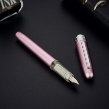 白金 PGB-1000 富士山彩色铝合金钢笔套装 0.38mm 粉红色