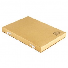 得力 5923 纯浆牛皮纸档案盒 30mm 黄色 10个/包
