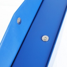 齐心(Comix) A1296 PVC磁扣式档案盒 A4 蓝色 35mm