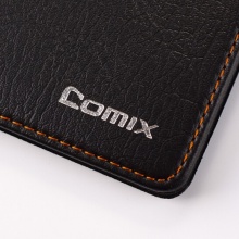 齐心(COMIX) C4612 皮面笔记本 25K 黑色 74张