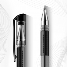 得力 6600ES 中性笔 0.5mm 黑色 按支销售