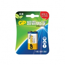 超霸 GP1604AUP-2IL1 碱性电池 9V 1节/卡