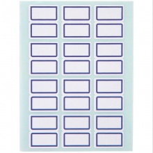 得力 7194 自粘性手写标贴 24*27mm 蓝框 144枚