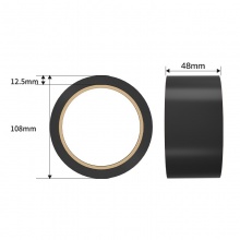 得力 JL304 PVC警示胶带 48mm*33m*130μm 黑色