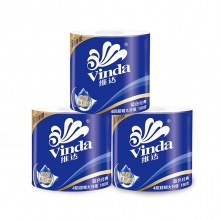 Vinda/维达 V4028 蓝色经典4层超韧卷筒卫生纸 180克 10卷/提
