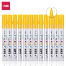 得力 S558 油漆笔 黄色 