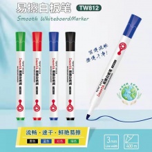 东洋 TW812 易擦白板笔 2.8mm 红色