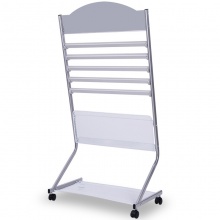 得力 9305 报刊架标准型 银色