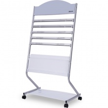 得力 9305 报刊架标准型 银色