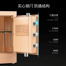 得力 4118G 指纹密码保险柜 H810 黑色