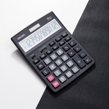 得力 1521A 桌面计算器 12位 黑色