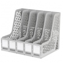 得力 9838 五联文件框 灰色