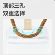 得力 5759 竖式防水型证件卡 68*118MM 透明色 单个售