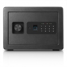 得力 33559 指纹密码保管箱 H250*W350*D250mm 黑色