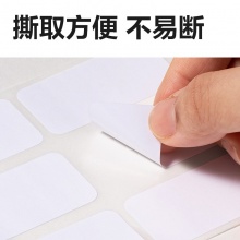 得力 BT504 自粘性标贴 24*27mm 白色 10张/包