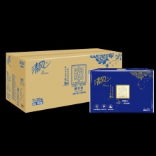清风 B913B 双层三折全压花擦手纸 150张/包 20包/箱