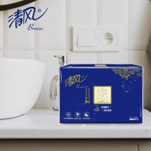 清风 B913B 双层三折全压花擦手纸 150张/包 20包/箱