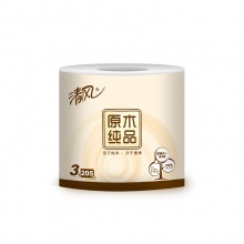 清风 B22AA1C 原木纯品3层平纹卷筒卫生纸205段 10卷/提 10提/箱