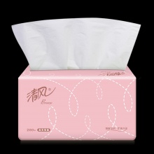 清风 BR38AC1双层糖果色塑包面纸200抽 3包/提 16提/箱 