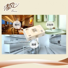 清风 B913A1C 单层三折擦手纸 200张/包 20包/箱